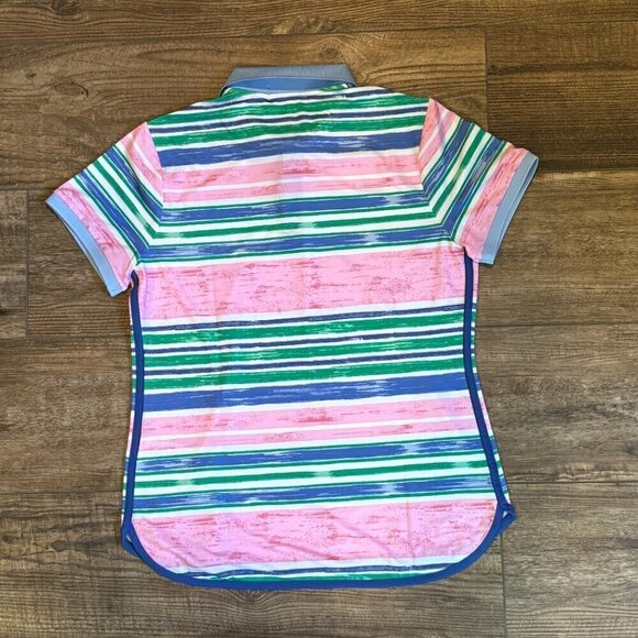 Ralph Lauren Polo Golf Light Weight Airflow Polo Canvas Awn Pink Women's Size M - Picture 7 of 12